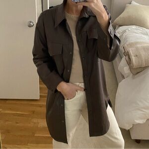 Apparis Brown Leather Jacket